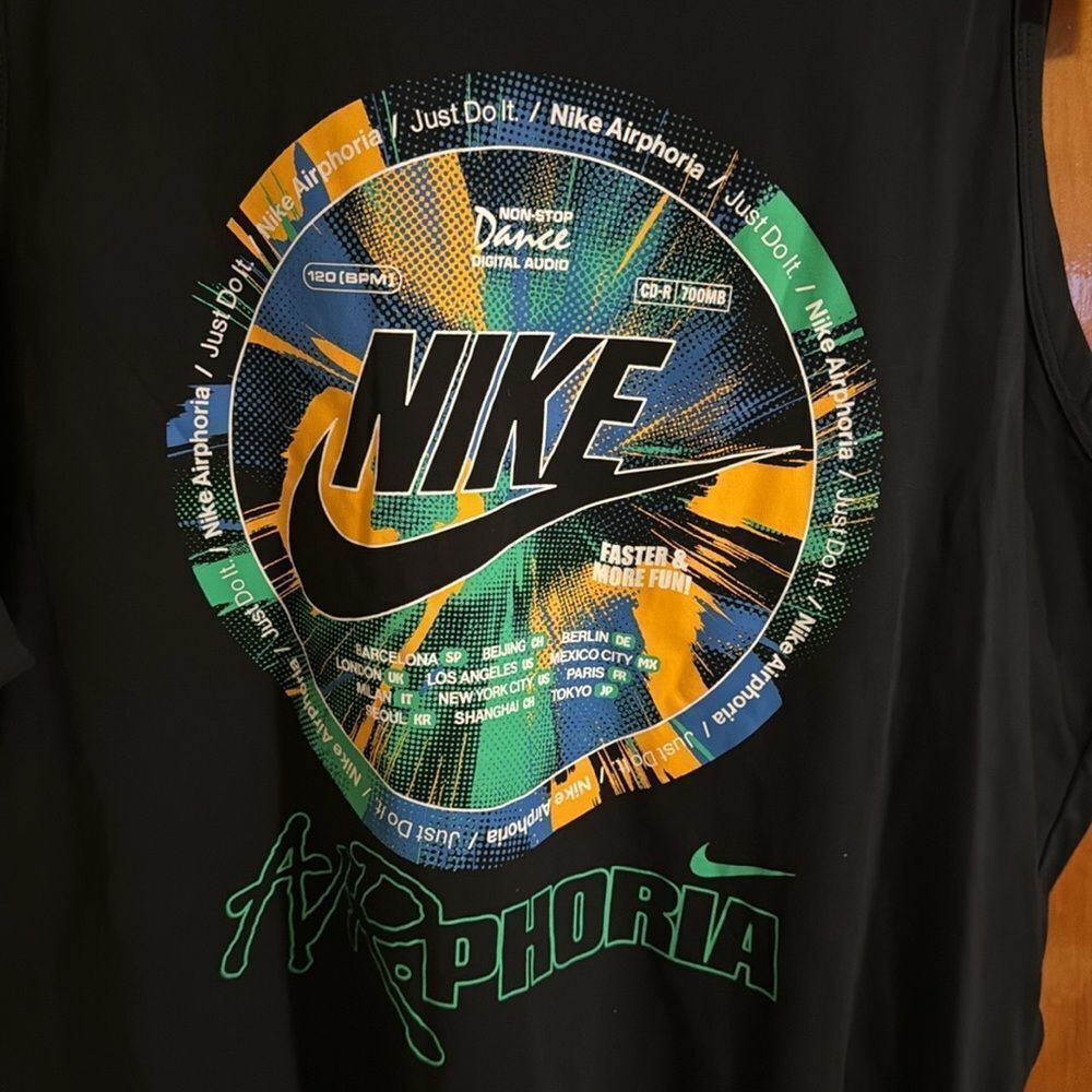 Nike Tank Top Mens Large Black - Picture 2 of 2
